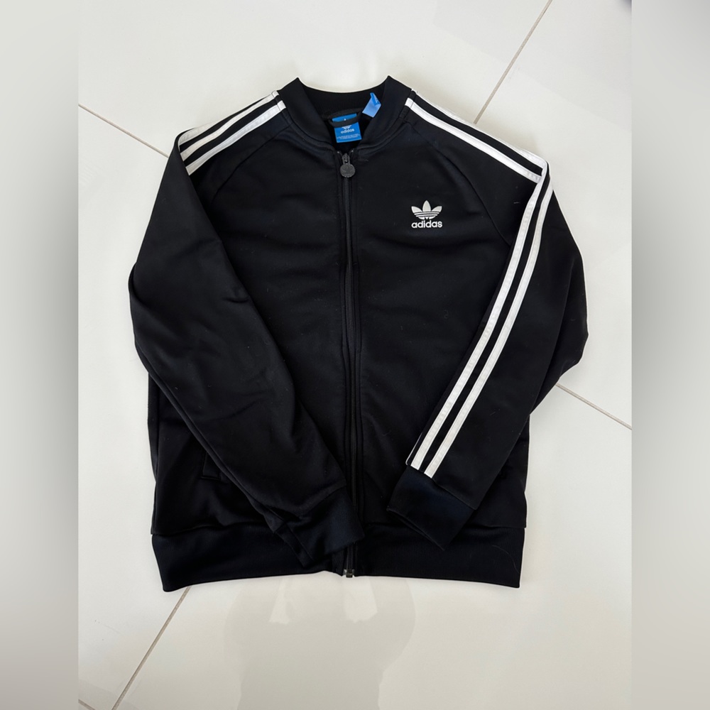 Black adidas jacket size Large perfect condition